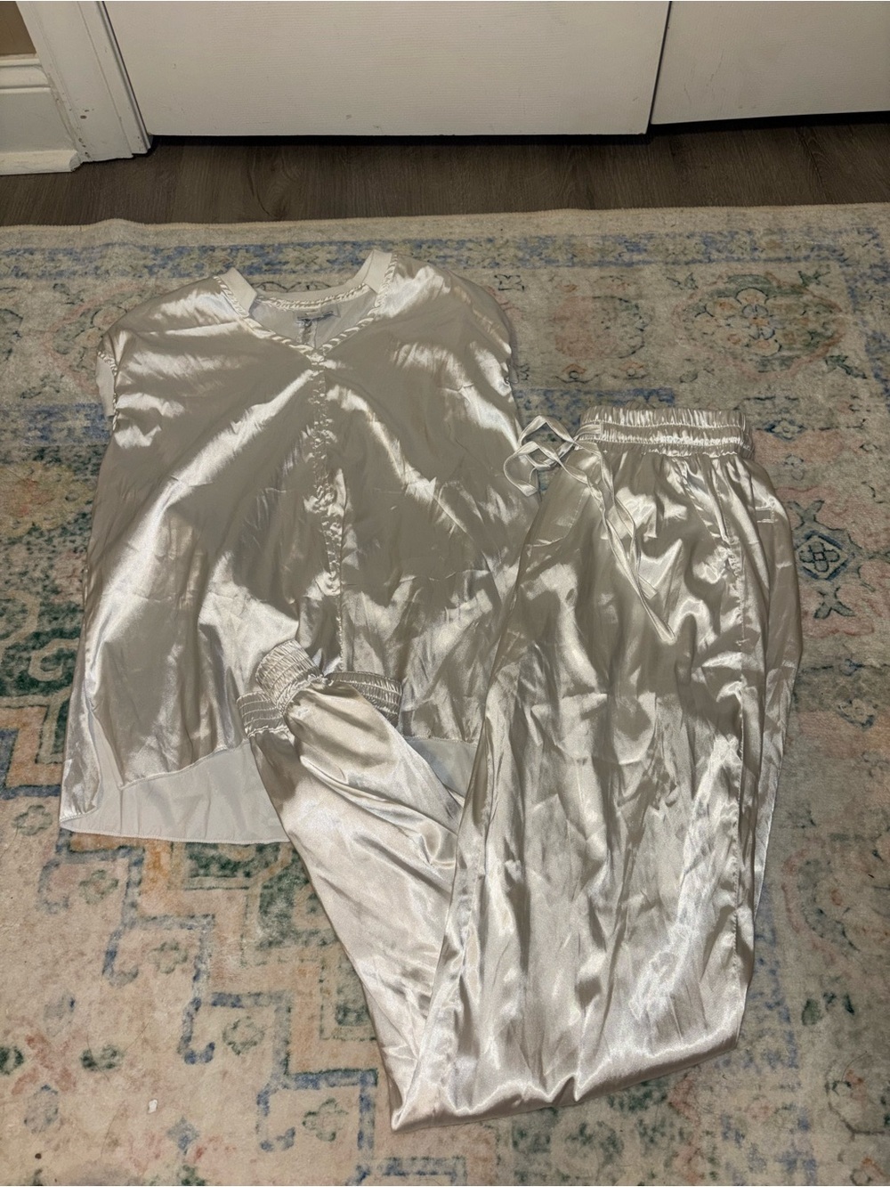 Summer Weatherly Satin Pajama Set
